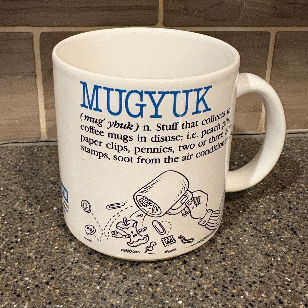 Vtg Sniglets Mugyuk mug, 1986